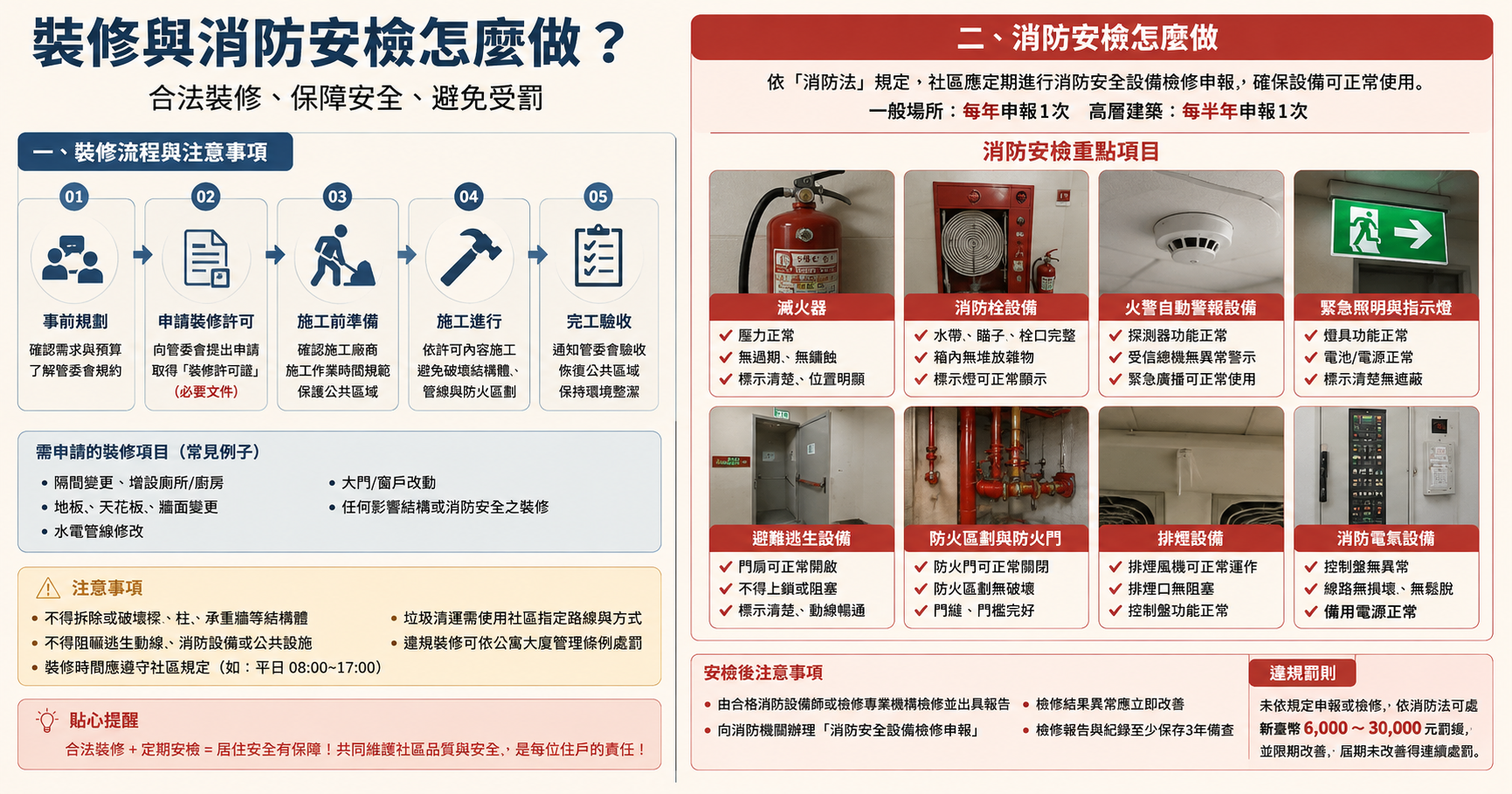 增設廁所與消防安檢